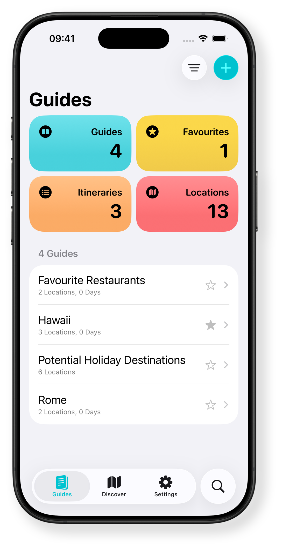 Waylist screenshot as displayed on an iPhone 16 Pro